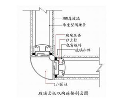 赣州85款双向连接剖面图